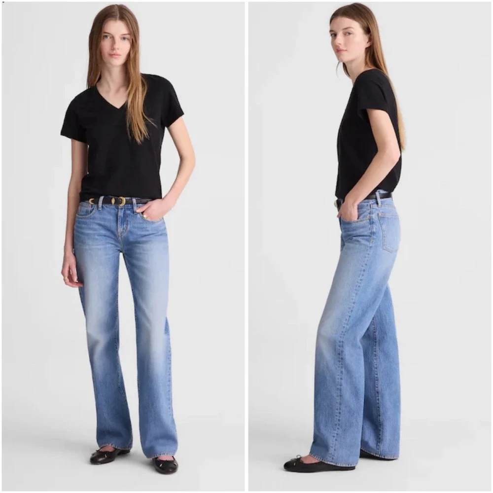 Madewell The Low-Rise Loose Jean Midvale Wash Rigid Denim 23 NWT